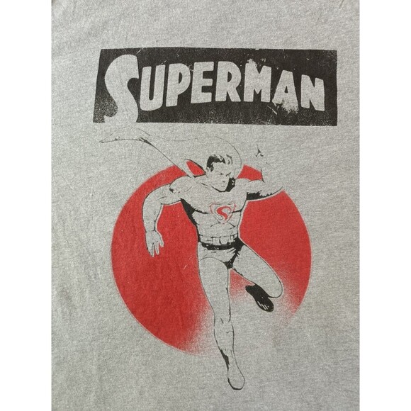 Superman Man Of Steel T-Shirt Men's XL Gray Short Sleeve - Picture 2 of 7